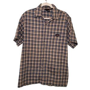 Vintage Dickies Short Sleeve Plaid Shirt Size M